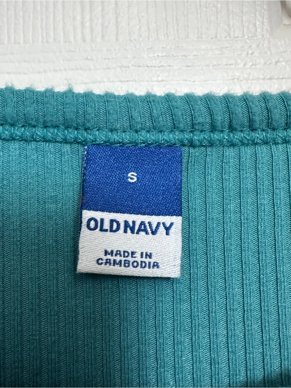 Green Ribbed Shirt - Picture 2 of 2